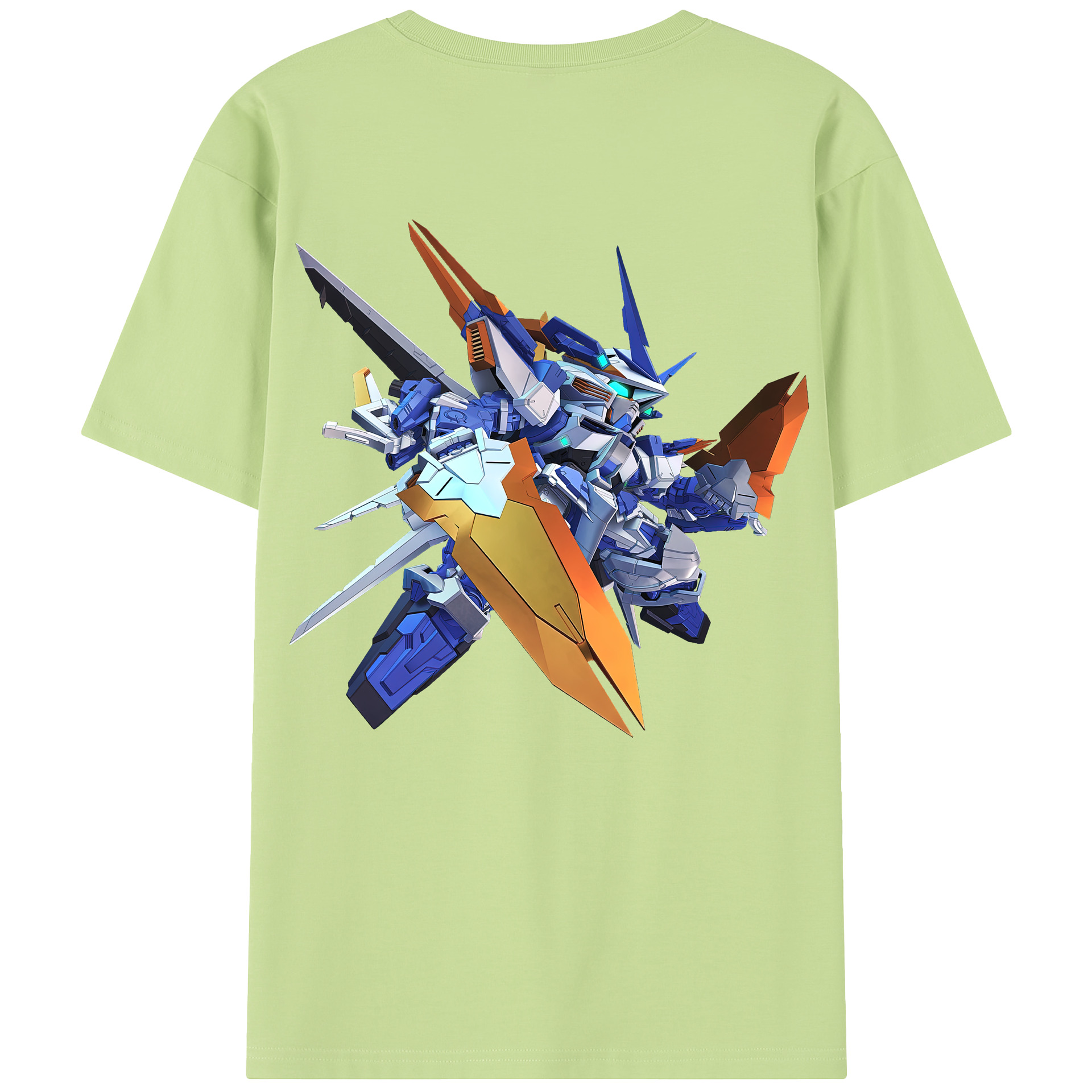 （画像用） 機動戦士ガンダム Mobile Suit Gundam 綿100％半袖Tシャツ（背面プリント）
